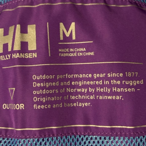 Helly Hansen Women's Purple windbreaker Jacket medium - Picture 9 of 11